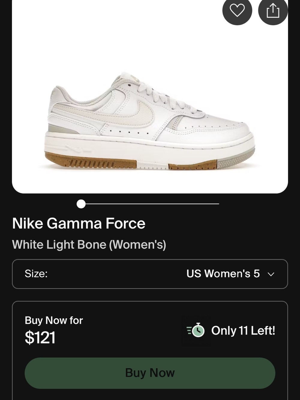 Nike Women's Low-Top Sneakers in White and Light Bone